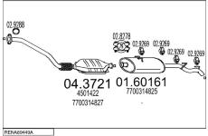Výfukový systém MTS RENA89449A010269