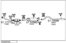 Výfukový systém MTS SAAB06409A003006