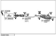 Výfukový systém MTS SAAB57399A016637