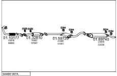 Výfukový systém MTS SAAB61897A003013