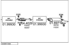 Výfukový systém MTS SAAB67358A002934