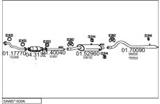 Výfukový systém MTS SAAB71830A007343