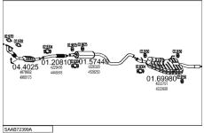 Výfukový systém MTS SAAB72399A009379