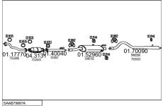 Výfukový systém MTS SAAB79897A007345