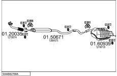 Výfukový systém MTS SAAB82768A134195