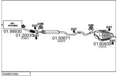 Výfukový systém MTS SAAB87258A027601