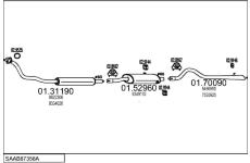 Výfukový systém MTS SAAB87358A007353