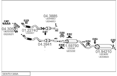 Výfukový systém MTS SEAT01389A015640