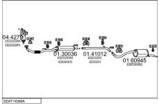 Výfukový systém MTS SEAT16389A028130