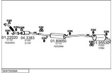 Výfukový systém MTS SEAT39399A017157