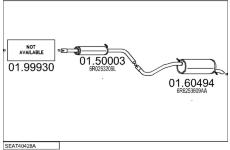 Výfukový systém MTS SEAT40428A057427