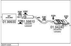 Výfukový systém MTS SEAT41830A014416