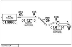 Výfukový systém MTS SEAT67737A032748
