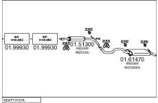 Výfukový systém MTS SEAT73737A002913