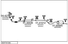 Výfukový systém MTS SEAT78159A028130