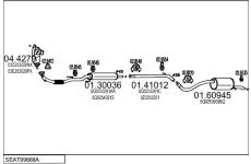 Výfukový systém MTS SEAT99888A031601