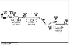 Výfukový systém MTS SKOD14379A019226