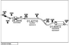 Výfukový systém MTS SKOD16798A014278