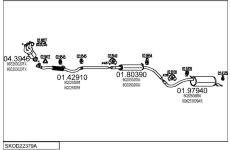 Výfukový systém MTS SKOD22379A017393