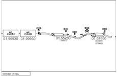 Výfukový systém MTS SKOD31139A003031