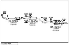 Výfukový systém MTS SKOD61369A009516