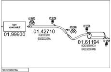 Výfukový systém MTS SKOD68878A033679