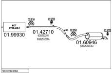 Výfukový systém MTS SKOD92369A022950