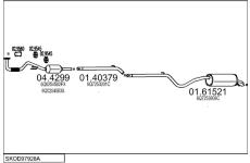 Výfukový systém MTS SKOD97928A023247