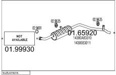 Výfukový systém MTS SUZU07907A004485
