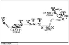 Výfukový systém MTS SUZU75359A010319