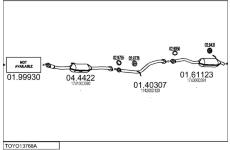 Výfukový systém MTS TOYO13768A031147