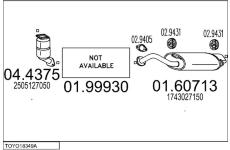 Výfukový systém MTS TOYO18349A017856