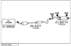 Výfukový systém MTS TOYO21349A016373