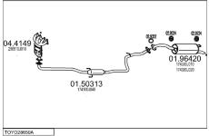 Výfukový systém MTS TOYO28650A017569