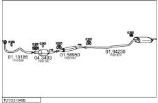 Výfukový systém MTS TOYO31349B008330