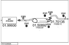 Výfukový systém MTS TOYO32650A025198