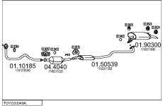 Výfukový systém MTS TOYO33349A005269
