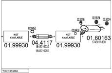 Výfukový systém MTS TOYO35349A003636