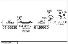 Výfukový systém MTS TOYO35349B003636