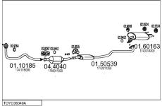 Výfukový systém MTS TOYO36349A005262