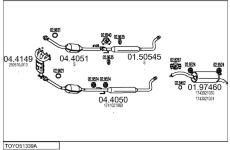 Výfukový systém MTS TOYO51339A014287
