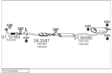 Výfukový systém MTS TOYO54650A004730