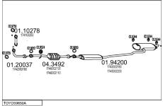 Výfukový systém MTS TOYO59650A008926