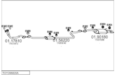 Výfukový systém MTS TOYO96820A003490