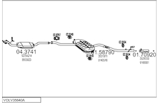 Výfukový systém MTS VOLV35640A002852