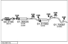 Výfukový systém MTS VOLV56717A122902