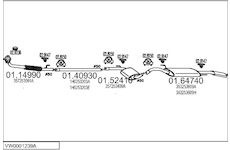 Výfukový systém MTS VW0001239A001713