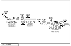 Výfukový systém MTS VW0002299A016349