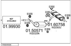 Výfukový systém MTS VW0004650A018922