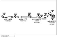 Výfukový systém MTS VW0005650A018388